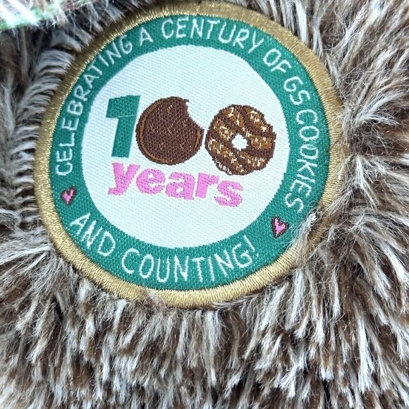Little Brownie Owl Plush Stuffed Animal Girl Scouts 100 Years Cookies - Picture 5 of 7